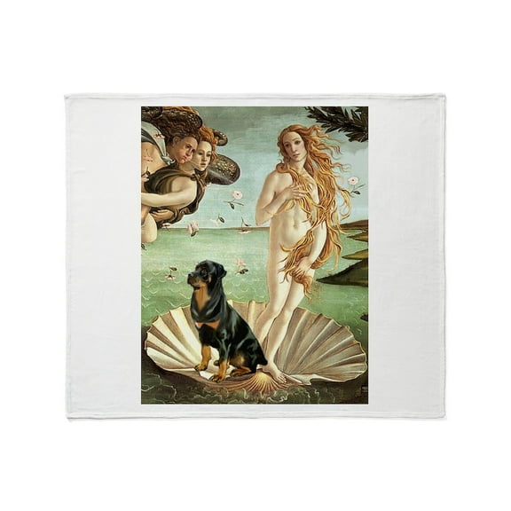 CafePress - Venus & Rottweiler Throw Blanket - Soft Fleece Throw Blanket, 50"x60" for All Ages