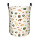 thumbnail image 1 of Fotbe Sushi and Rolls Cesto de Ropa con Asas, Cesto Impermeable de Gran Capacidad, Bolsa de Lavado para Dormitorio, Cesto de Ropa con Ruedas y Asas-Small, 1 of 6