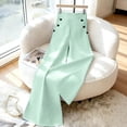 thumbnail image 3 of Yifymode Womens Striped Wide Leg Palazzo Pants High Waisted Elastic Casual Lounge Trousers with Pockets,Green L, 3 of 4
