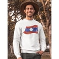 thumbnail image 2 of Flag Of Laos Sweatshirt Men -Image by Shutterstock, Male XX-Large, 2 of 4