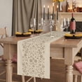 thumbnail image 2 of Table Runners 70 Inches Long Dress Scarves, Japanese Farmhouse Coffee/Dining/Kitchen Table Decor, Holiday Table Runner, Beige Farmhouse Retro Floral Leaf Pattern 13x70 Inch, 2 of 9