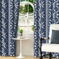 thumbnail image 5 of LFEEY Botanical Print Grommet Curtains 84 inches long, Set of 2, for Bedroom Living Room Blackout Curtains, Blue, 5 of 6