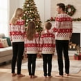 thumbnail image 2 of Family Matching Christmas Sweater Crewneck Long Sleeve Knitted Pullover Tops for Couples, 2 of 7