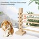 thumbnail image 5 of Obstáculo de entrenamiento con barra de salto de conejo | Juego de vallas de madera de altura ajustable para mascotas pequeñas de interior | Construcción de madera natural duradera | Juguete de, 5 of 7