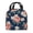 Navy Blue Rose Floral, variant on Blue Rose Floral Lunch Bag Thick Aluminum Foil Cooler Tote for Women Work Picnic Gift