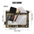 thumbnail image 4 of FORMRS 2 Pack Pencil Pouch for 3 Ring Binder with Clear Window Zipper Case, Black Flower Pattern, 4 of 6