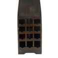 thumbnail image 5 of DecMode 21" x 83" Brown Wood 12 Bottles Boat Standing Wine Rack with Foldable Tray, 1-Piece, 5 of 14
