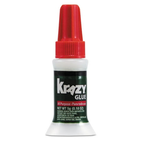 All Purpose Brush-On Krazy Glue, 0.17 Oz, Dries Clear | Bundle of...