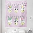 thumbnail image 1 of Unicorn Party Tapestry, Muted Toned Backdrop Colorful Cartoon Animal Design, Fabric Wall Hanging Decor for Bedroom Living Room Dorm, 5 Sizes, Multicolor, by Ambesonne, 1 of 1