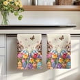 thumbnail image 7 of Easter Bunny Kitchen Towels Set of 4, Colorful Eggs Spring Tulips Flower Vintage Absorbent Dish Towels for Kitchen, Microfiber Hand Towel, Quick Drying Tea Towel for Cleaning Decorative Dishcloths, 7 of 7