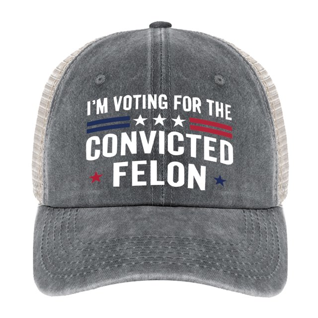 Gorro Elección Trump Malla Algodón Lavada Béisbol Retro Desgastada Con Pico Pato (gris)