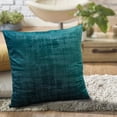 thumbnail image 3 of Home Soft Things Textured Velvet 4 Piece Throw Pillow Cover Set - Deep Teal - 20" x 20", 3 of 7