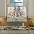 thumbnail image 5 of Coolnuti Retro Lavender Valances for Windows 36 Inch Small Window Blackout Valance Curtains Rod Pocket Window Curtains Treatment for Kitchen Bathroom Cafe, 1 Panel Home Decor, 5 of 7