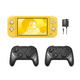 thumbnail image 1 of Nintendo Switch Lite Handheld Video Game Console (Yellow) Refurbished - Multiplayer Bundle with 2 RetroFam Wireless Pro Controllers, Gamepad & Charger, 1 of 6