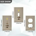 thumbnail image 4 of IAUYY Retardant PC Material Toggle Switch Switch Plate Covers Easy DIY Installation with Screws Light Switch Cover Plate White Spiral Lines, 4 of 9