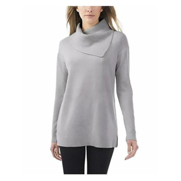 Celeste Womens Size X-Small Pullover Long Sleeve Turtleneck Sweater, Grey