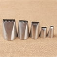 thumbnail image 5 of Raindrops 5Pcs Stainless Steel Cake Decorating Nozzles for Baking Tools Cream Squeeze, 5 of 5