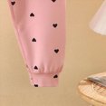 thumbnail image 6 of TOWED22 Toddler Girl Clothes Long Sleeve Bowknot Outfits Wide Leg Pants Two Piece Fall Winter Clothing Set for Girls,Pink,3-4 Y, 6 of 8