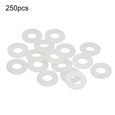 

FarDo 250Pcs M2-M8 Flat Washers Durable Insulation Nylon Washers Gaskets Set for Furniture