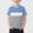 Light Blue, variant on ITSAME Boys Short Sleeve Shirts Color Block Crewneck Tees Summer Loose Casual Tops Army Green Size 10-11