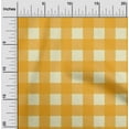 thumbnail image 1 of oneOone Silk Tabby Light Yellow Fabric Gingham Check Craft Projects Decor Fabric Printed By The Yard 42 Inches Wide, 1 of 4