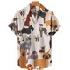 thumbnail image 3 of Camiseta informal vintage con estampado de animales hawaianos para hombre, camisas de manga corta con estampado de leopardo en 3D, blusas estilo Harajuku para fiestas navideñas, 3 of 5