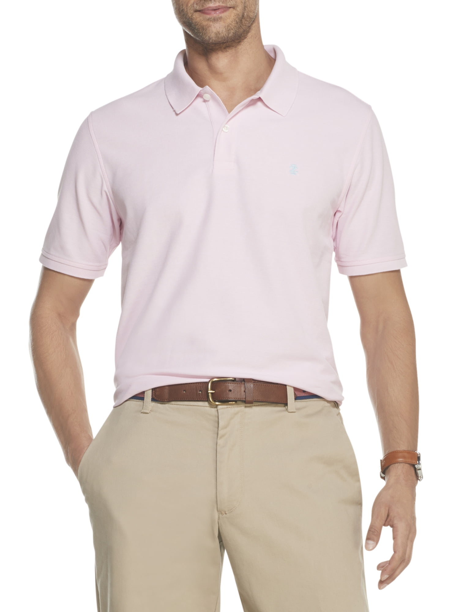 IZOD Men's Advantage Performance Comfort Stretch Solid Polo Shirt