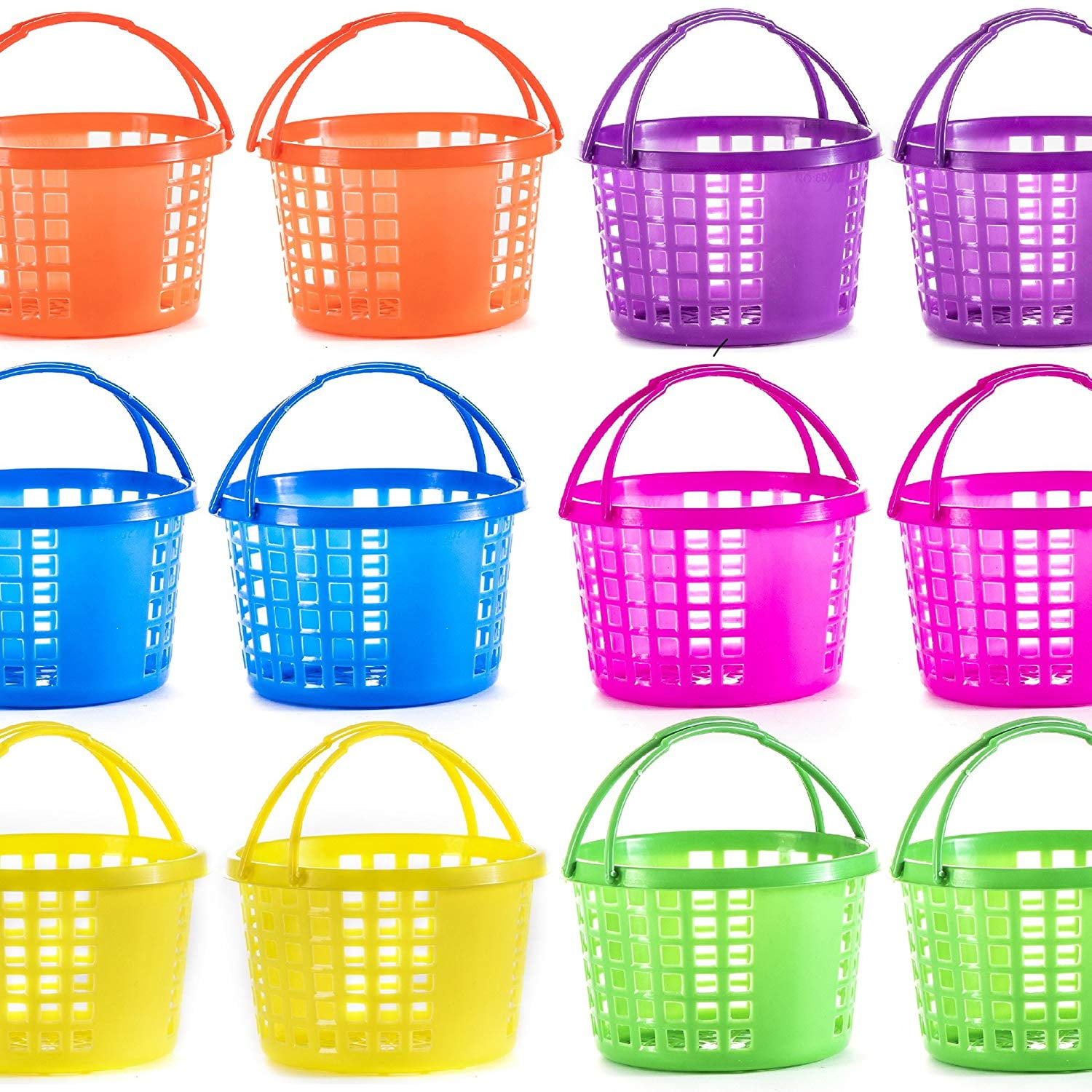 Easter Eggs Basket Great for Easter Egg Hunts and Easter Eggs Festival Easter Baskets, Pack of 12