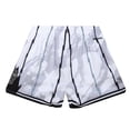 thumbnail image 3 of Women's Mitchell & Ness  White Toronto Raptors Hardwood Classics Marble Shorts, 3 of 4