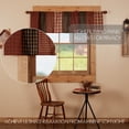 thumbnail image 2 of VHC Brands, Beckham, Cotton, 16x60, Patchwork Valance, Red, 2 of 6