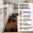 thumbnail image 5 of Rooster Kitchen Rug Kitchen Mat Set of 2, Farmhouse Decor for Kitchen Mats Cushioned Anti Fatigue 2 Piece Set and Chicken Kitchen Mat for Home Kitchen Decor or Office 17"x30"+17"x47", 5 of 6