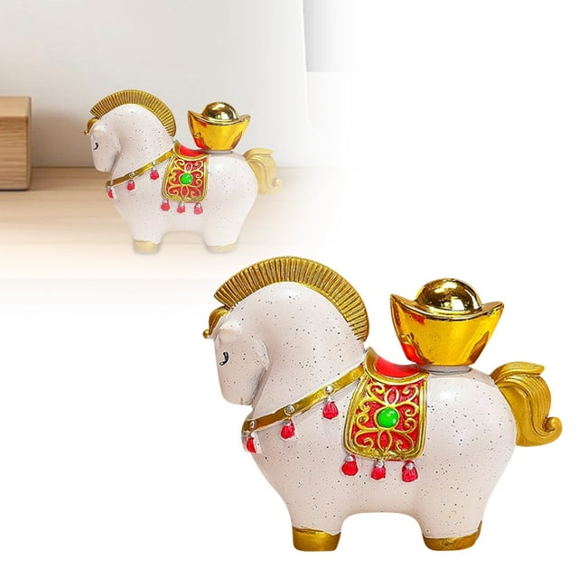 Exquisite Horse Figurine Sculpture Desktop Ornament Elegant Home And Idea
