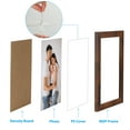 thumbnail image 5 of 8.5x11 Picture Frame Brown Photo Frame for Wall Mounted and Tabletop Display, 5 of 7