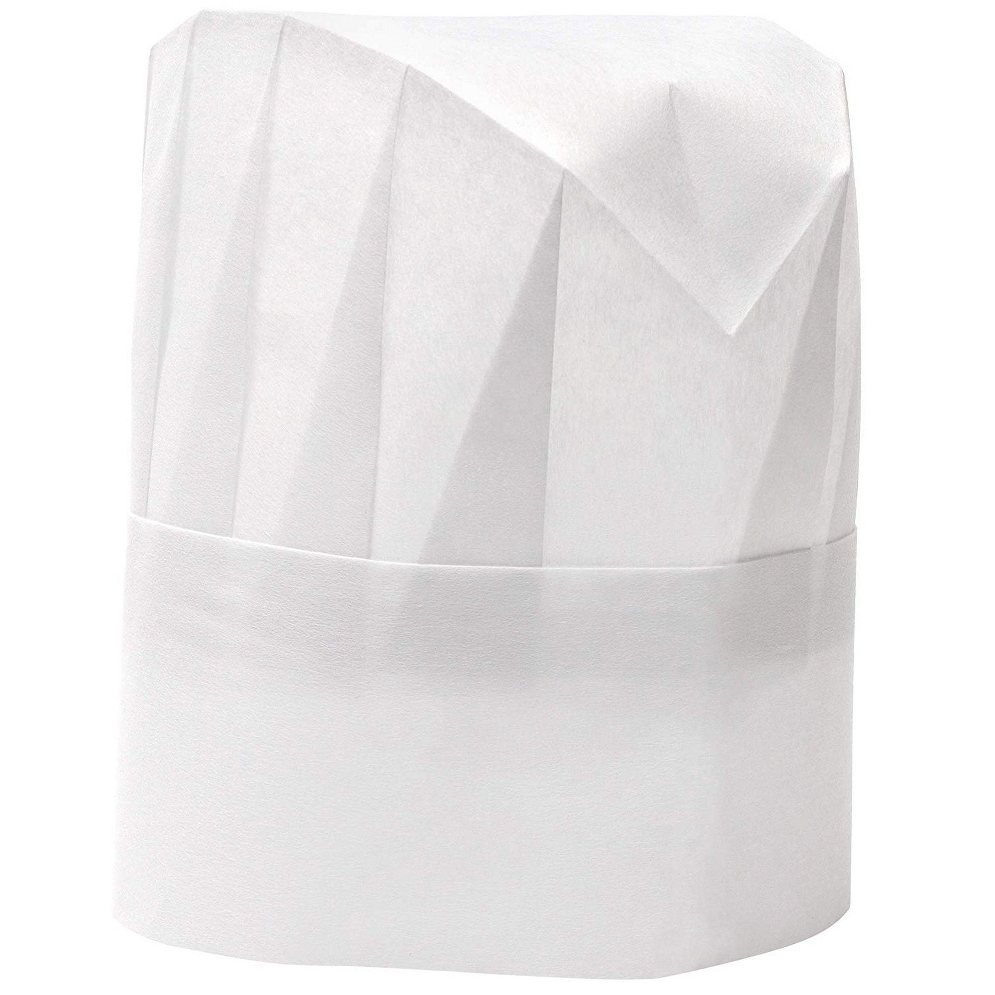 Chef Hats 24Pack Disposable White Paper Chef Toques, Chef Supplies, Adjustable Professional