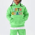 thumbnail image 5 of Vividxx Hoodies For Girls Long Sleeve Letter Print Pocket Pullover Casual Hooded Sweatshirts For School Fashion Clothes 3-4 Years, 5 of 5