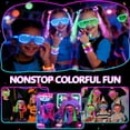 thumbnail image 6 of 78 Pack Glow in the Dark Party Supplies for Kids & Adults, Light Up Glasses & Glow Bracelets, Neon Party Favors Bulk for Halloween & 2026 New Year Party, 6 of 10