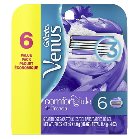 - Gillette Venus ComfortGlide Freesia Women's Razor Blades - 6 Refills