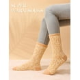 thumbnail image 4 of Litfun Fuzzy Socks for Women, 3 Pairs Winter Warm Fluffy Socks Cozy Thick Plush Slipper Socks, Size 6-8, 4 of 6