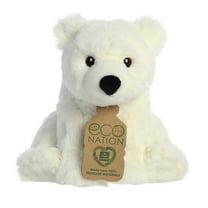 Aurora - Medium White Eco Nation - 7.5" Polar Bear - Responsibly Made Stuffed Animal