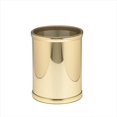 thumbnail image 1 of Kraftware 76048 Mylar Polished Brass 10 Inch Round Waste Basket, 1 of 3