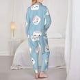 thumbnail image 5 of Bingfone Womens Pajama Sets Cartoon Sushi Print,Long Sleeve Loungewear Pajamas Set-X-Large, 5 of 9