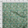 thumbnail image 3 of oneOone Cotton Poplin Dusty Teal Green Fabric Florals Dress Material Fabric Print Fabric By The Yard 42 Inch Wide-BM, 3 of 6
