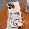 Hello Kitty Mirror Bracket Holder Case For Xiaomi POCO F5 X5 Pro F3 X3