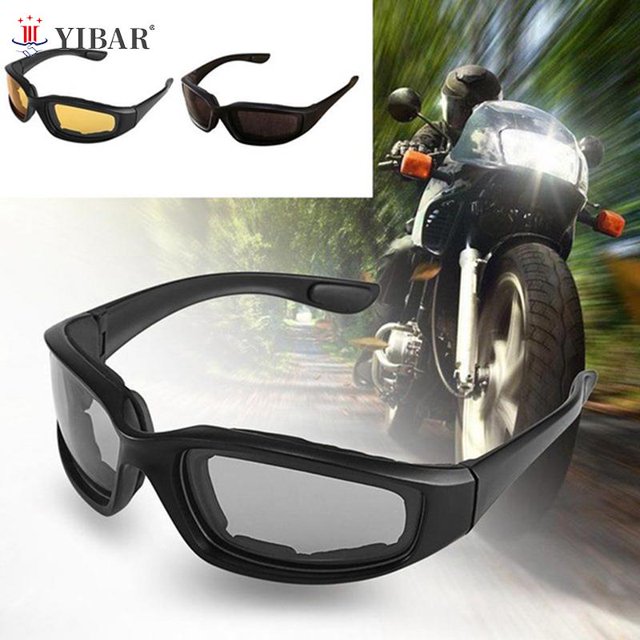 Anti-Glare Motorcycle Glasses Polarized Night Driving Lens Glasses SunglassesYellow He Qiyong unisex