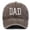 Coffee, variant on LIZUOJUN Soft Cotton Dad Brass Buckle Breathable Sweatband Vintage Wash UV Protection Outdoor Hiking Travel for Father's Day, Blue, Daily sun shade hat