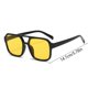 thumbnail image 2 of Gafas de sol cuadradas grandes y elegantes de color verde para conducir con estilo Diseño retro unisex para el sol, 2 of 2