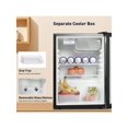 thumbnail image 3 of LUCKYERMORE 2.6 Cu.Ft. Mini Fridge With Freezer Compact Refrigerator Single Door Adjustable Thermostat Removable Shelves Reversible Dorm, 3 of 5