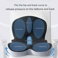 thumbnail image 4 of Celinva Orthopedic Cushion, Instant Relief for Back & Sciatica Pain, Long Sitting Lumbar Support, Memory Foam Truck Seats Cushions, Removable Cover Anti Slip Cushion for Drive,Office, 4 of 9