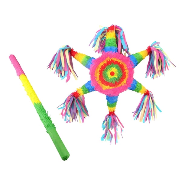 Piñata con hexagrama para niños, creativa, para cumpleaños, temática mexicana, divertida, para fiestas, festivales, celebraciones, ocasiones especiale