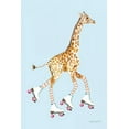 thumbnail image 2 of Charro, Mercedes Lopez 17x24 White Modern Wood Framed Museum Art Print Titled - Giraffe Joy Ride II, 2 of 4